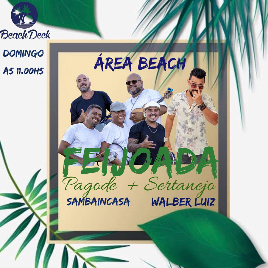 Cartaz  - Cabana Area Beach -  Avenida Beira Mar 6900 - Praia de Taperapuan, Domingo 3 de Novembro de 2019