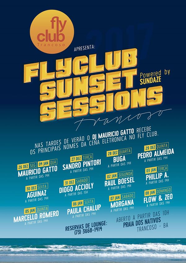 Cartaz  - Fly Club - Praia dos Nativos, Sexta-feira 30 de Dezembro de 2016