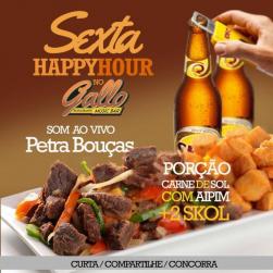 panfleto Happy Hour com Petra Bouas