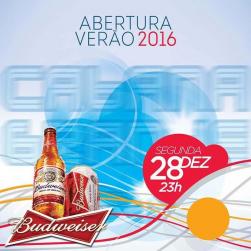 panfleto Budweiser Fest - Abertura do Vero 2016