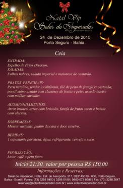 panfleto Natal VIP