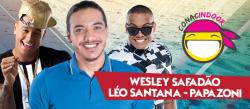 panfleto Conac Indoor - Wesley Safado, Leo Santana e Papazoni