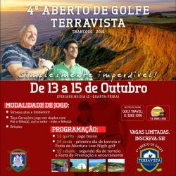 panfleto 4 Aberto de Golfe Terravista 2016