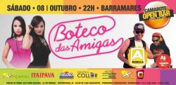 panfleto Boteco das Amigas