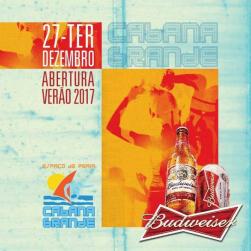 panfleto Budweiser Fest - Abertura do Vero 2017