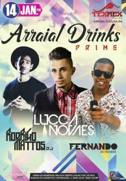 panfleto Arraial Drinks Prime