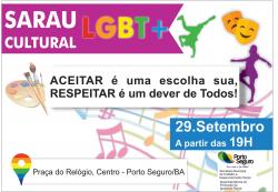 panfleto Sarau Cultural LGBT+