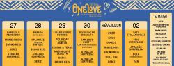 panfleto One Love Festival Carava - Reveillon Deixa Levar