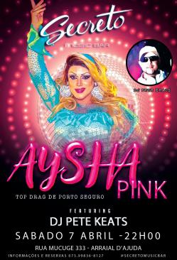 panfleto Electrosound com Aysha Pink