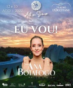 panfleto Ana Botafogo - Palco e Vida