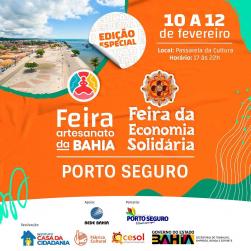 panfleto Feira Artesananto da Bahia e Economia Solidria