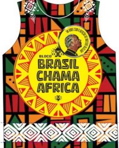 panfleto Bloco Brasil Chama frica