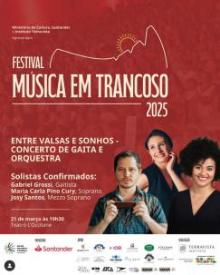 panfleto Entre Valsas e Sonhos - Concerto de Gaita e Orquestra