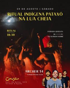 panfleto Ritual indgena Patax da Lua Cheia