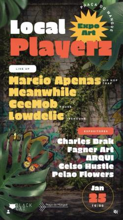 panfleto Local Playerz - Expo Art