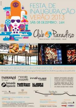panfleto Inaugurao do Club Paradiso