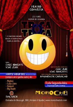 panfleto Happy Monday - Troca Troca