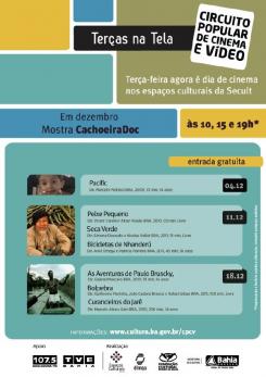 panfleto Teras na tela - Mostra CachoeiraDoc