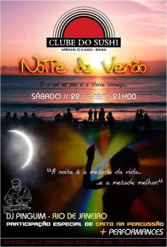 panfleto Noite do vero