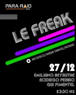 panfleto Le Freak