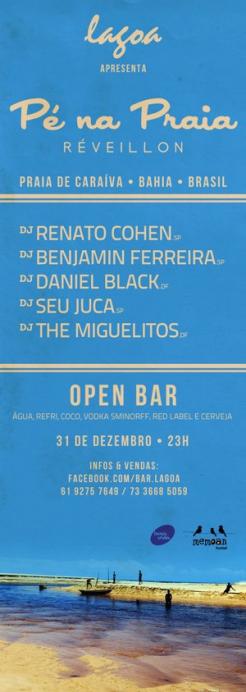 panfleto P na Praia Reveillon