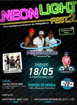 panfleto Neon Light Fest 2