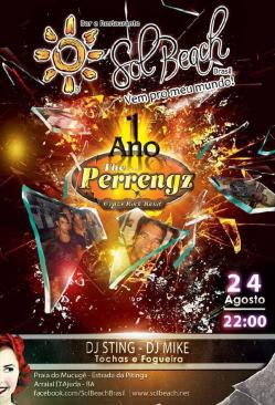 panfleto The Perrengz Birthday - Um Ano de Muita Loucura !
