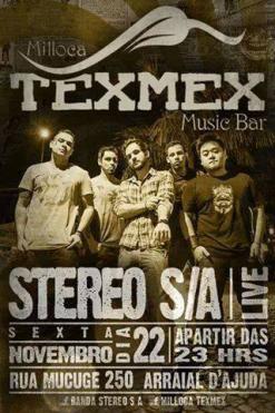panfleto Banda Stereo S/A