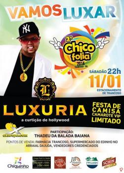 panfleto Luxuria no 2 Chico Folia 2014