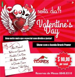 panfleto Valentine's Day c/ Brank Power