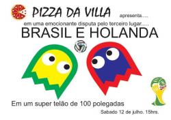 panfleto Jogo Brasil x Holanda