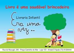 panfleto Inaugurao 'Era Uma Vez...', Livraria Infantil