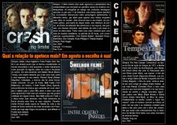 panfleto Cinema na Praia: 'Crash - No Limite'
