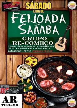 panfleto Feijoada com Samba
