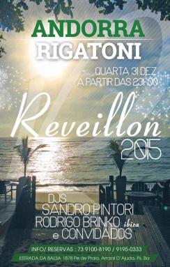 panfleto Reveillon Andorra Rigatoni 2015