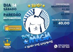 panfleto Bloco Boy Magia