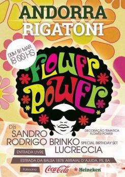 panfleto Flower Power