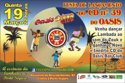 panfleto Festa de lanamento do CD n39 do Oasis