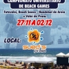 panfleto Campeonato Universitrio de Beach Games