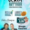 panfleto Happy Hour com Petra Bouas & Diego Soares