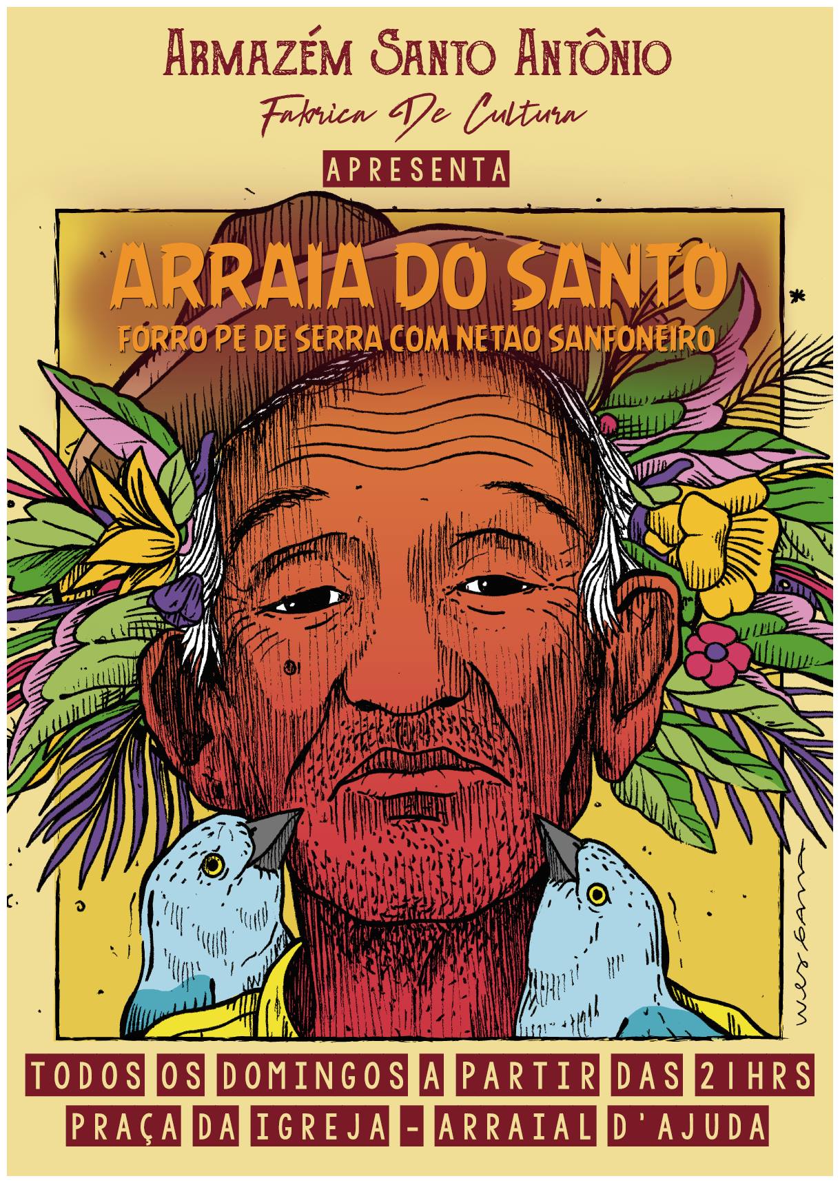 Cartaz  - Armazm Santo Antnio - Praa Brigadeiro Eduardo Gomes, 138, Domingo 4 de Agosto de 2019