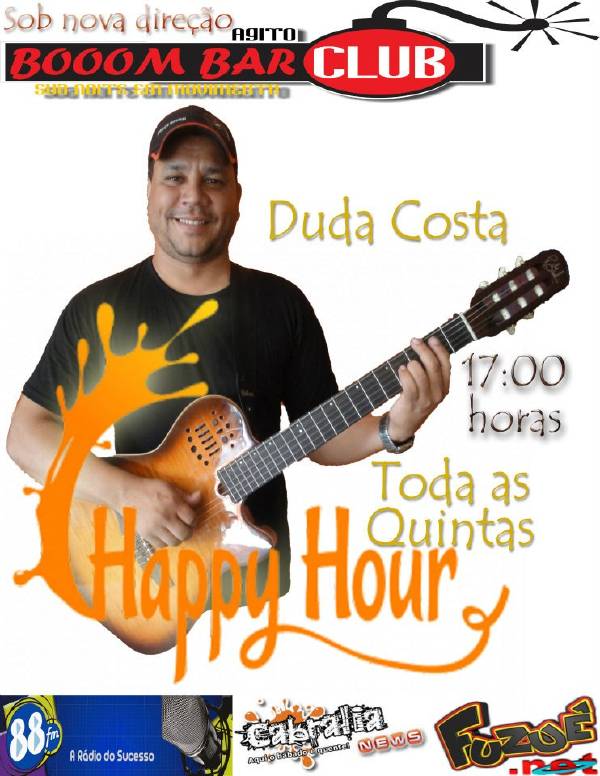 Cartaz  - Booom Bar - Rua 2 Julho, 233, Quinta-feira 8 de Dezembro de 2011