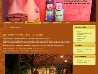 panfleto Tatuassu - Restaurante italiano