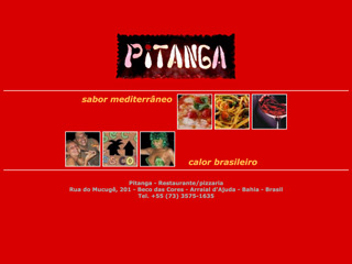 panfleto Pitanga - Restaurante & pizzaria